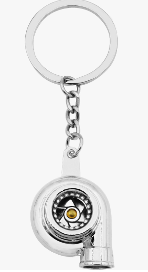 Silver Turbo Keychain