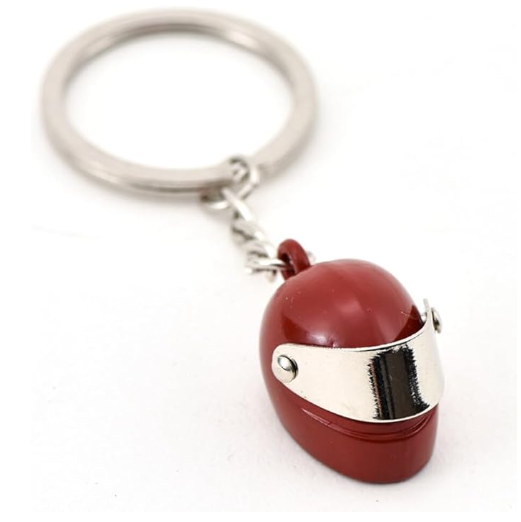 Red Helmet Keychain